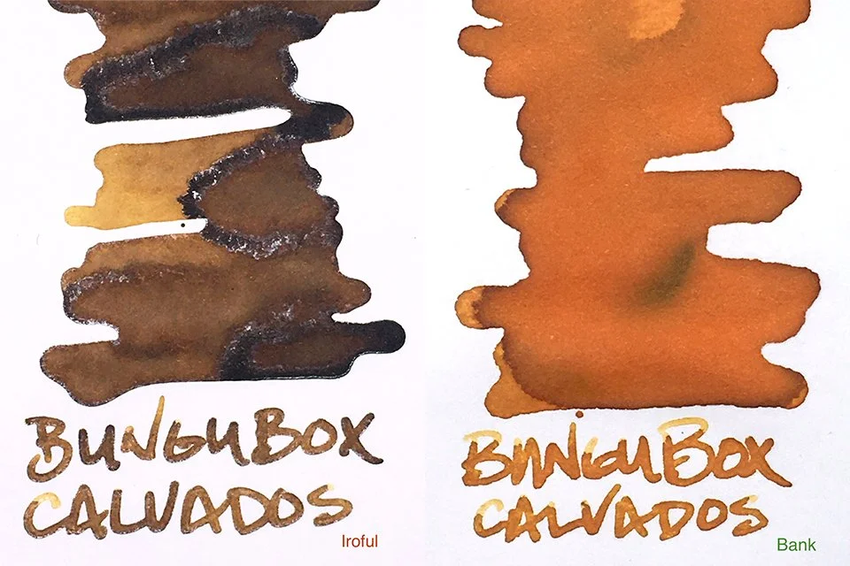 A review of BUNGUBOX Calvados fountain pen ink — Inky Inspirations